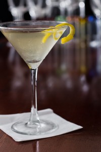 Dirty Martini With A Lemon Twist